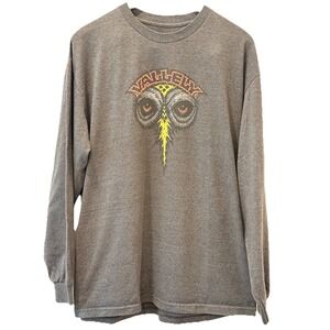 Powell Peralta Mike Vallely Elephant L/S Gray Graphic T-Shirt Mens M Skater